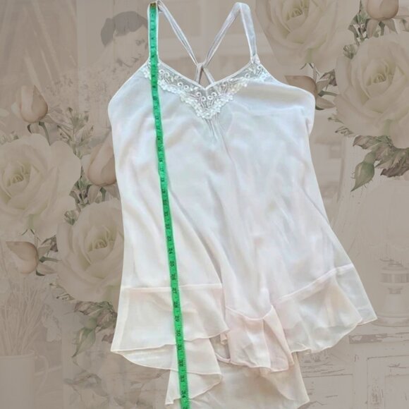 Vintage California Dynasty Chiffon Chemise -Ballet Slipper Pink-Flowy,Soft - EVC - Picture 12 of 13